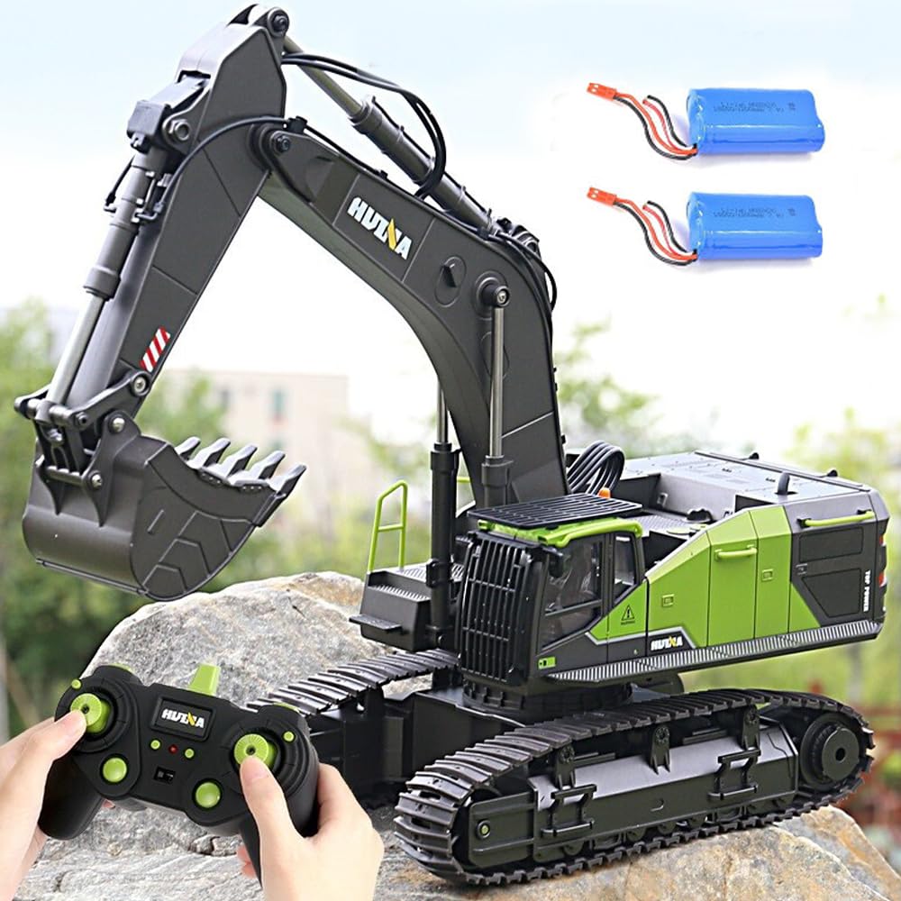 DIJIUCL Remote Control Excavator 1:14 22CH 2.4G RC Excavator Huina 1593 Toy