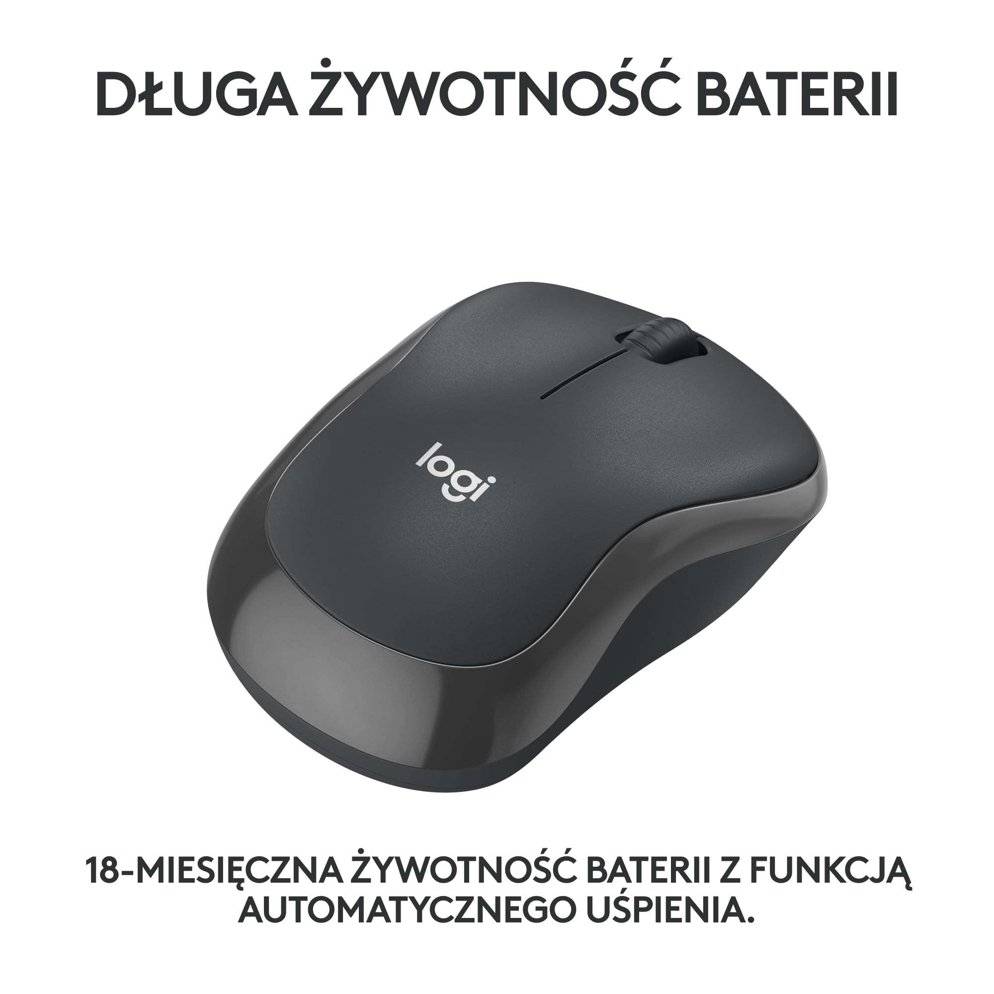 Logitech M240 Silent Bluetooth mysz, bezprzewodowa, kompaktowa, przenośna, śledzenie ruchów, bateria na 18 miesięcy, Windows, macOS, ChromeOS, zgodność z PC, Mac, laptop, tablet - Czarny