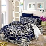 【Reißverschluss】: Wir verwenden einen haltbaren Kupfer-Reißverschluss, der nicht leicht beschädigt wird. Der Reißverschluss ist versteckt Design. Es wird sehr schön sein, nachdem Sie Ihre Bettdecke / Bettdecke in den Deckel gelegt haben.