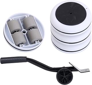 Heavy Duty Furniture Lifter 4 Appliance Roller 440 LBS Load Capacity Wheels + Adjustable Lifting Tool Lever Suitable Easy Safe Moving Sofas Couch Washer Dryer Refrigerator Bed