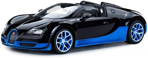 Miniatura 4 de Modelo de coche con licencia de radio a control remoto a escala 114Bugatti Veyron 164Grand Sport Vitesse de color negro y azul