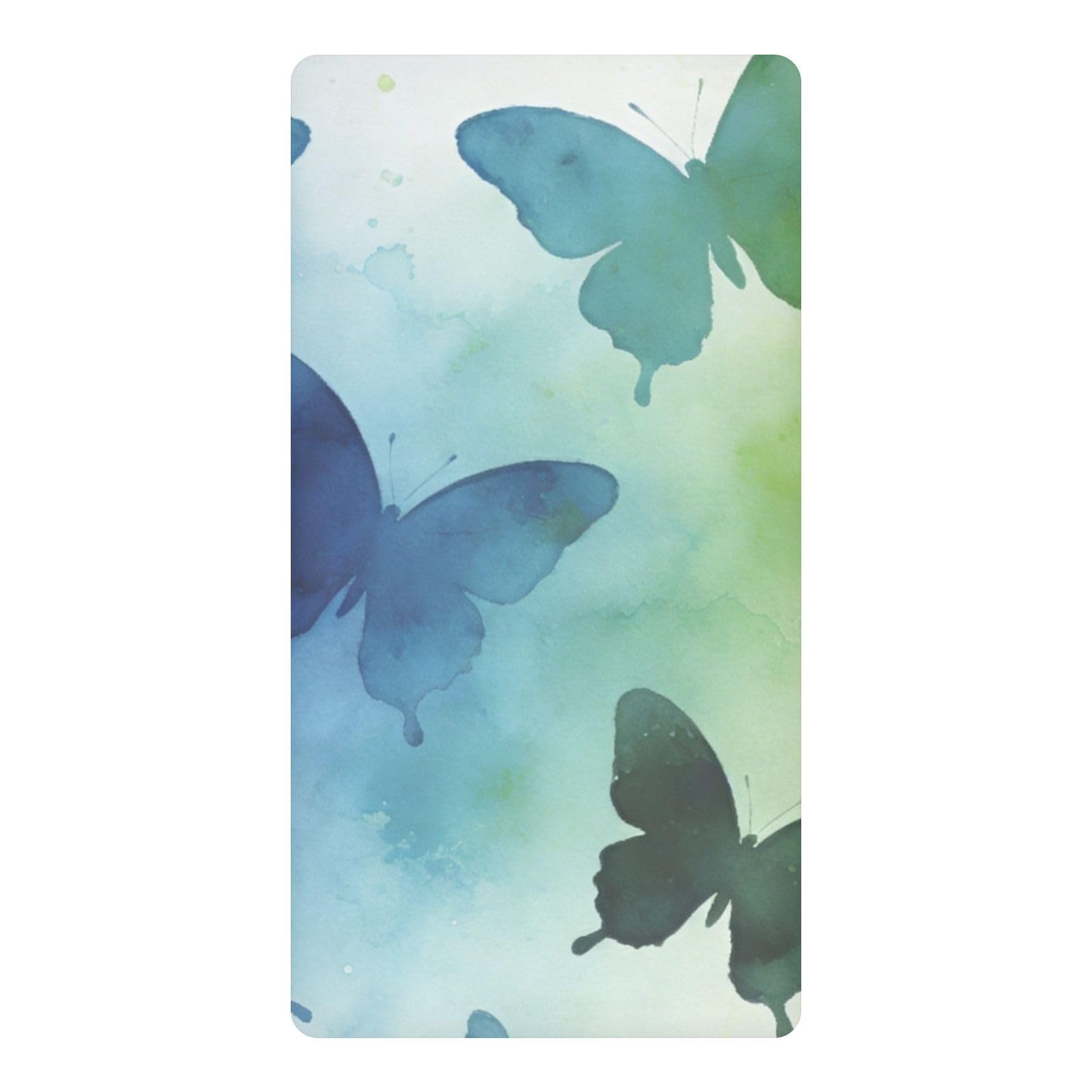 Lit bébé aquarelle papillon vert drap housse imperméable pour berceau