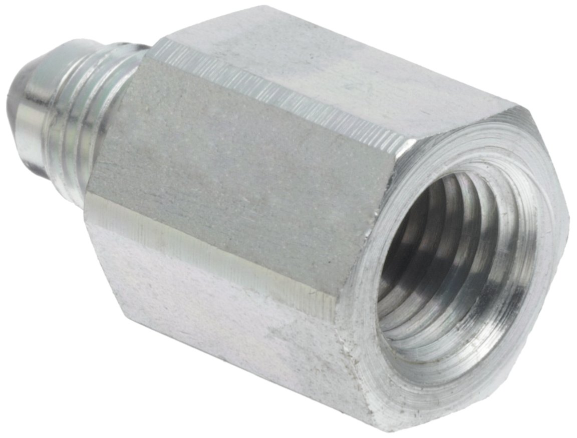 Eaton Aeroquip 2022-4-4S Female Connector, Male 37 Degree JIC, Female Pipe Thread, JIC 37 Degree & NPT End Types, Carbon Steel, 1/4 JIC(m) x 1/4 NPT(f) End Size, 1/4