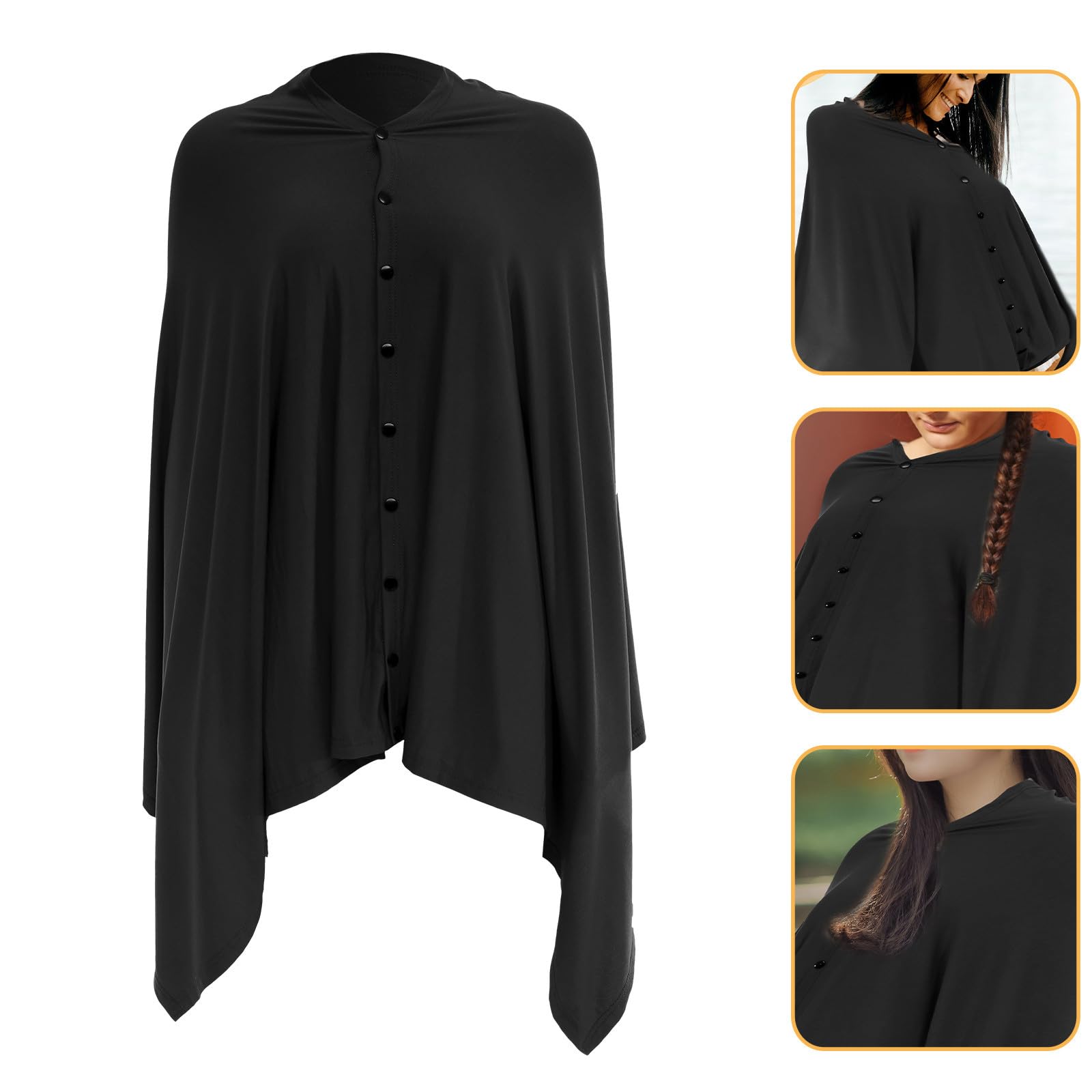 Poncho de Lactancia para Madres, Cubierta de Lactancia Cómoda y Reutilizable de Algodón, Adecuado para Actividades al Aire Libre E Interiores
