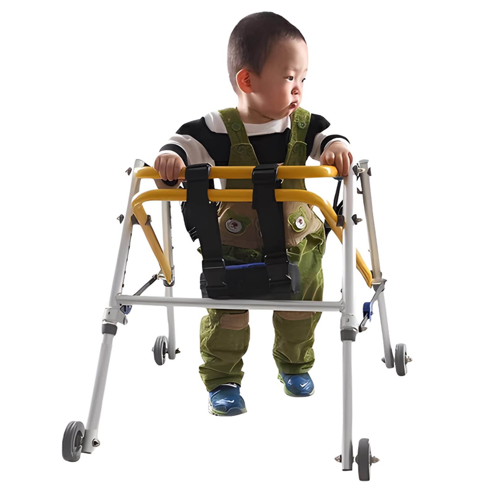 Amazon.co.jp: 子供用折りたたみ歩行器、車輪付き調節可能な医療用歩行 