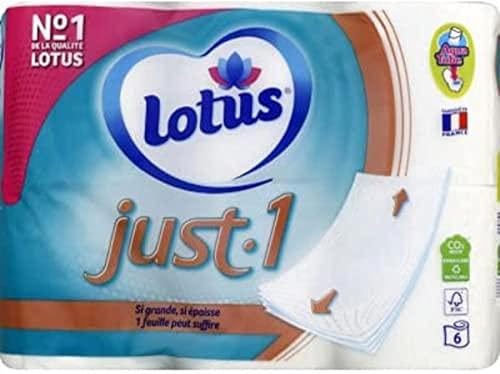 Lotus Just1 Set de 6 Rouleaux Papier Toilette