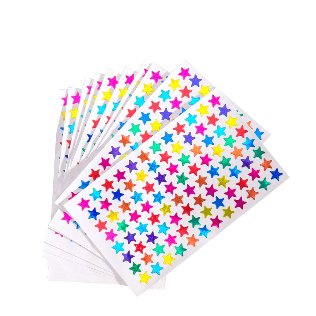 Garneck 960 Pieces Star Merit Reward Stickers - Removable Self-Adhesive Waterproof Robust Label Stickers for School Preschool Nursery & Home