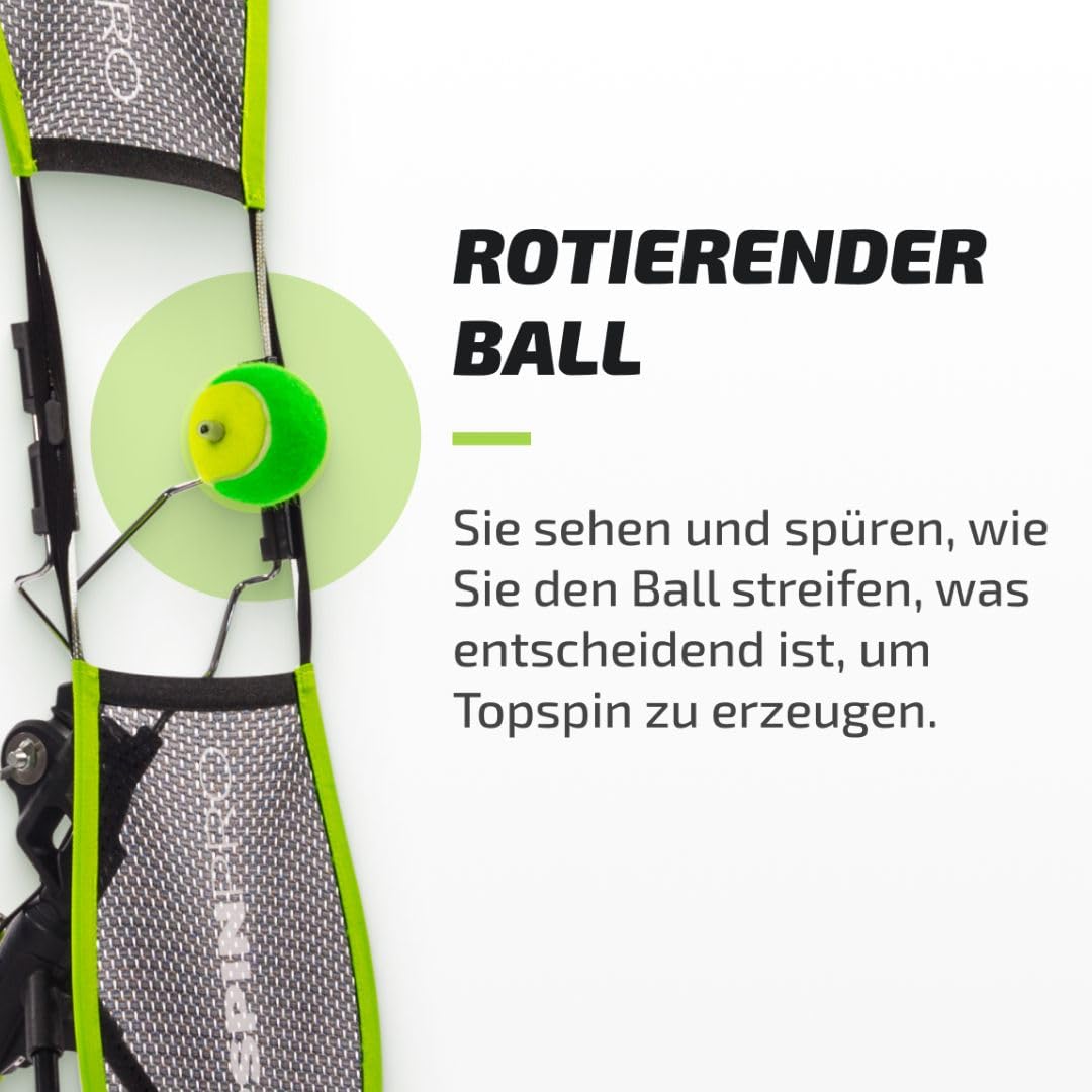 TopspinPro Tennis Trainer | Das Original | Topspin in nur 2 Minuten am Tag Lernen | Einzigartiges Tennis Training & Schnelle Ergebnisse | Bekannt und bewährt in 127 Ländern