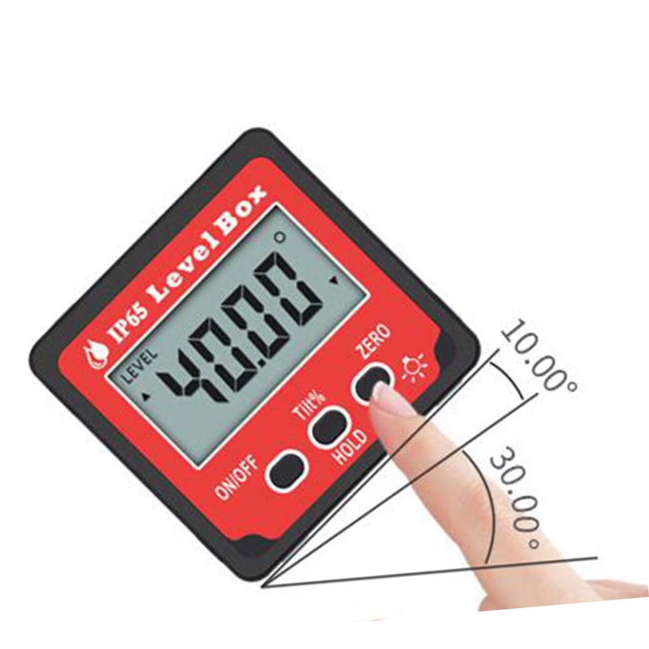 Goniometro Digitale ad Alta Precisione 4x90° con Retroilluminazione | Ip65, Base Magnetica Integrata, Risoluzione 0, 05° e Accuratezza ±0, 2°
