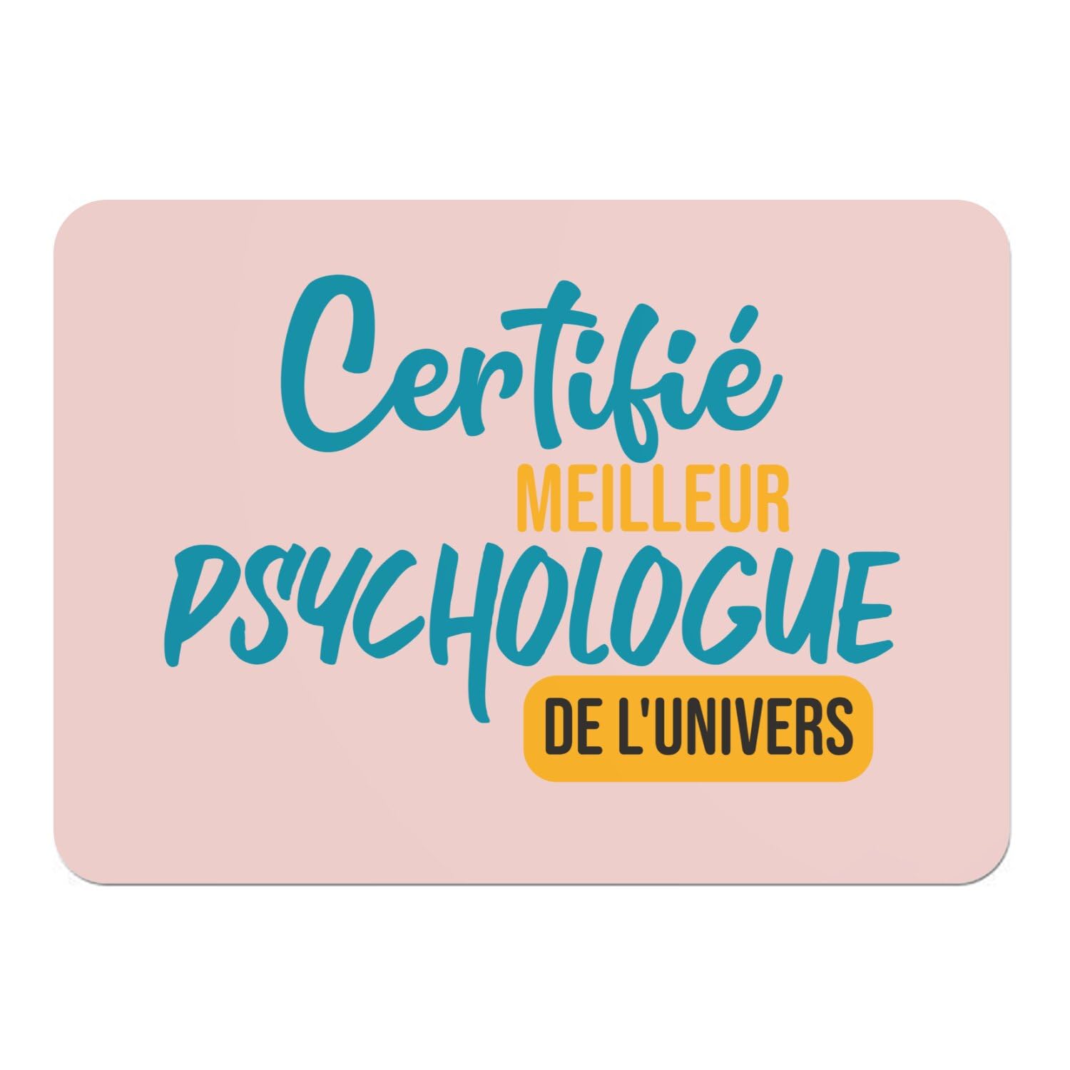 Napperons rose en liège pour une décoration de table de cabinet de psychologie