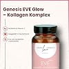 Genesis EVE Glow - Collagen Complex with Hyaluronic Acid Biotin & Vitamin C - High Dose Collagen Peptan F 2000 HD - Hyaluronic Acid Collagen Complex - Collagen Capsules - Produced in Germany
