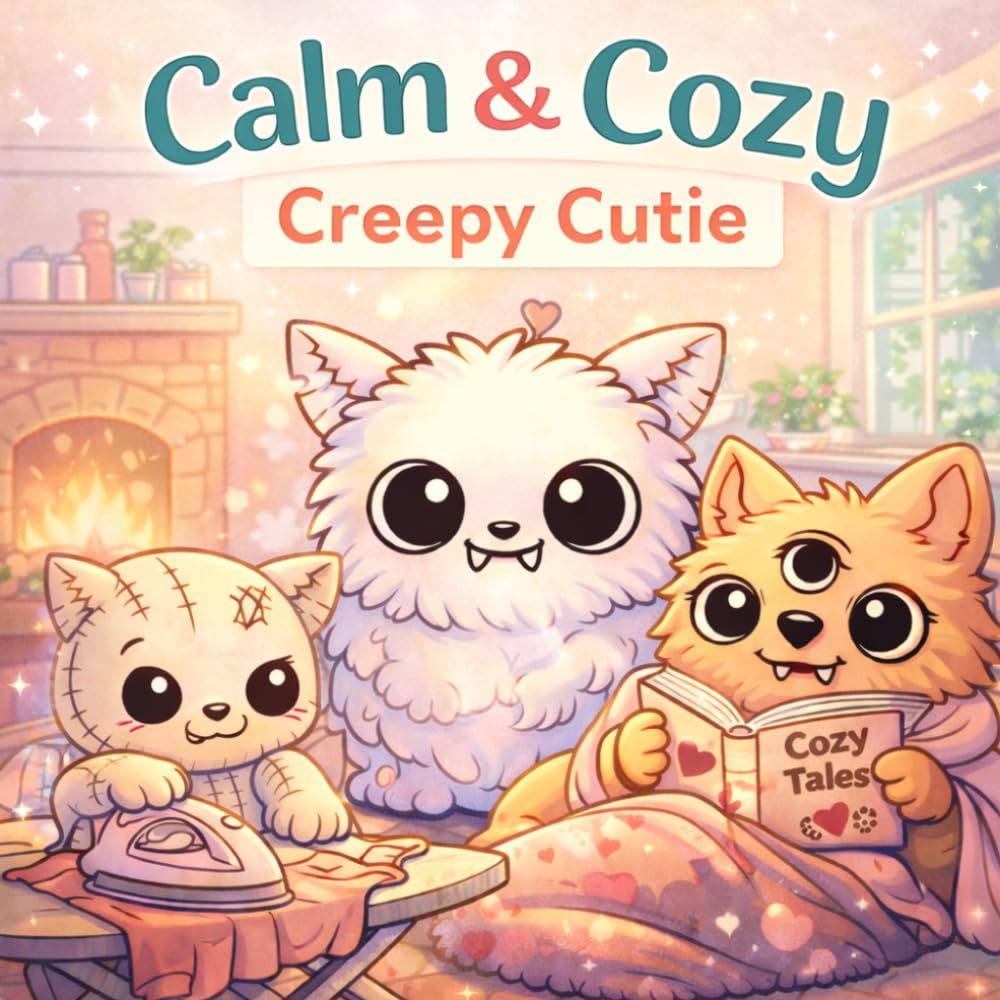 Calm & Cozy: Creepy Cutie: Coloring Book for Adults | Cute Creepy & Bold Easy Designs