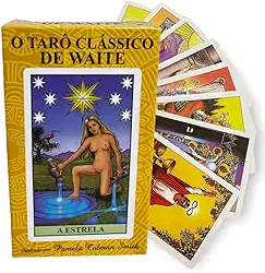 Baralho Tarot Clássico Waite 78 cartas Completo Plastificado