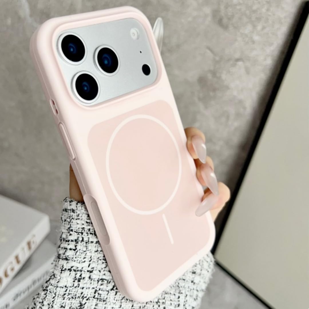 Coque en silicone liquide pour iPhone 15 Plus compatible charge magnétique sans fil - 8