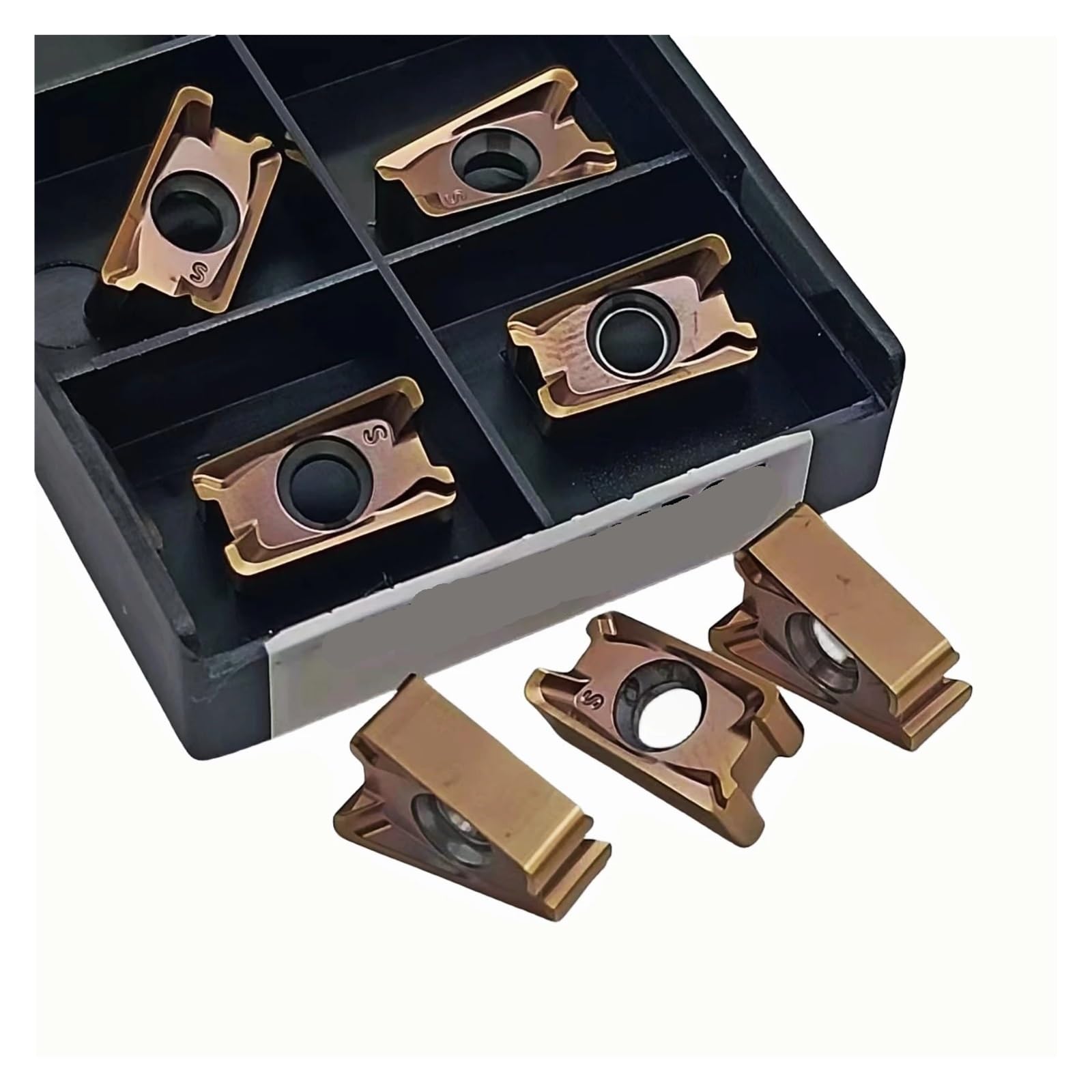 LNMU110408 plaquettes carbure double face KT8060 à avance rapide pour usinage de précision