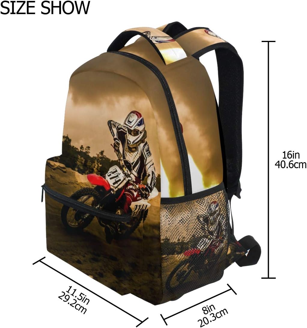 Nerxy Lightweight Dirt-Bike Motocross Motorcycle Vehicle Backpacks Women Bags Men Bookbag