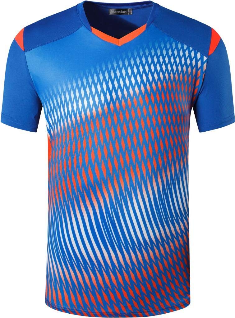 jeansianMen's Sports Wicking Breathable Quick Dry Short Sleeve T-Shirts Tee Tops Running Training LSL189