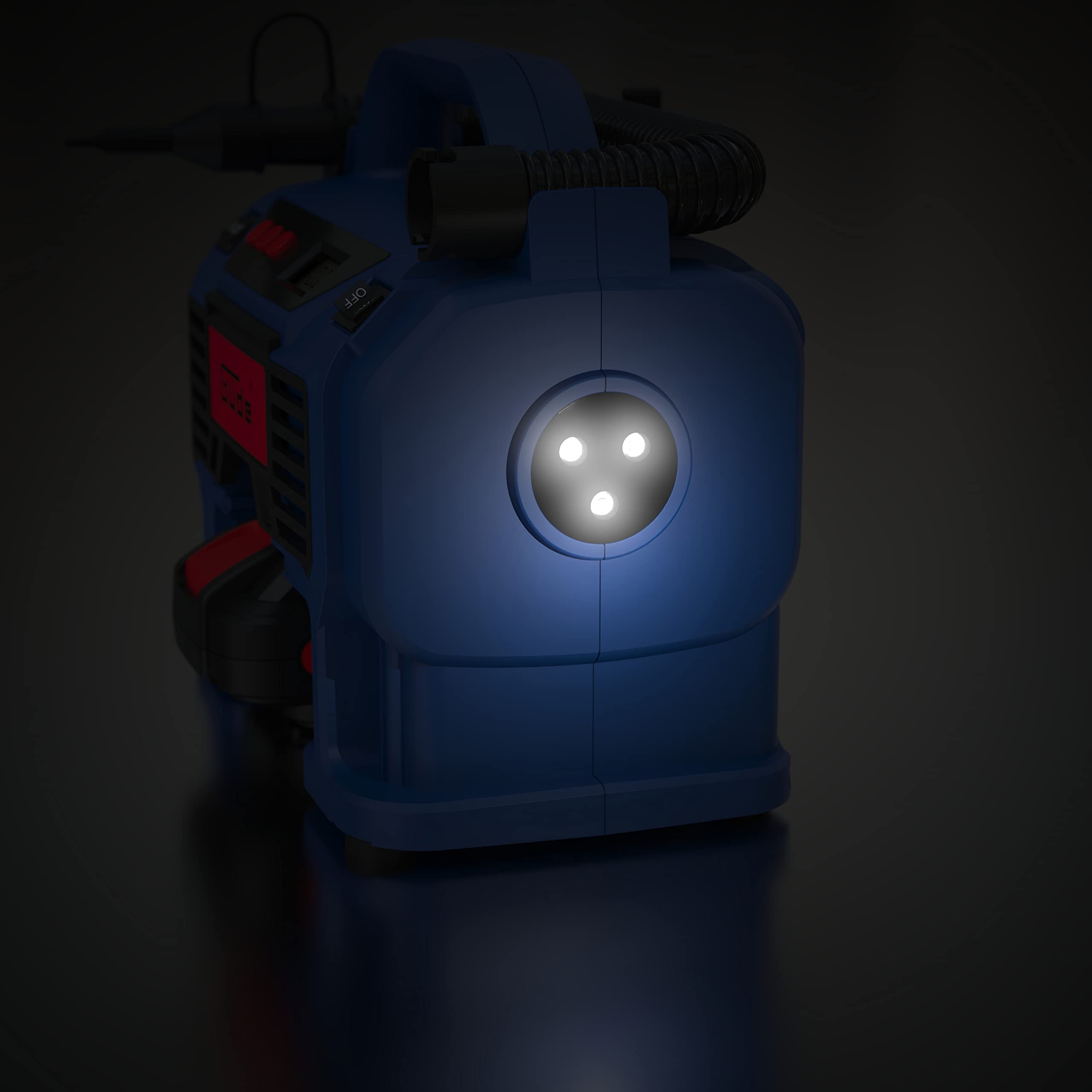 Güde Akku Kompressor K 18-0 (18V oder Zigarettenanzünder, max. Druck: 11 bar, eff. Liefermenge 0 bar: 10 l/min, Luftvolumenstrom: 22 m³/h, LED-Arbeitsscheinwerfer, ohne Akkupack und Ladegerät)