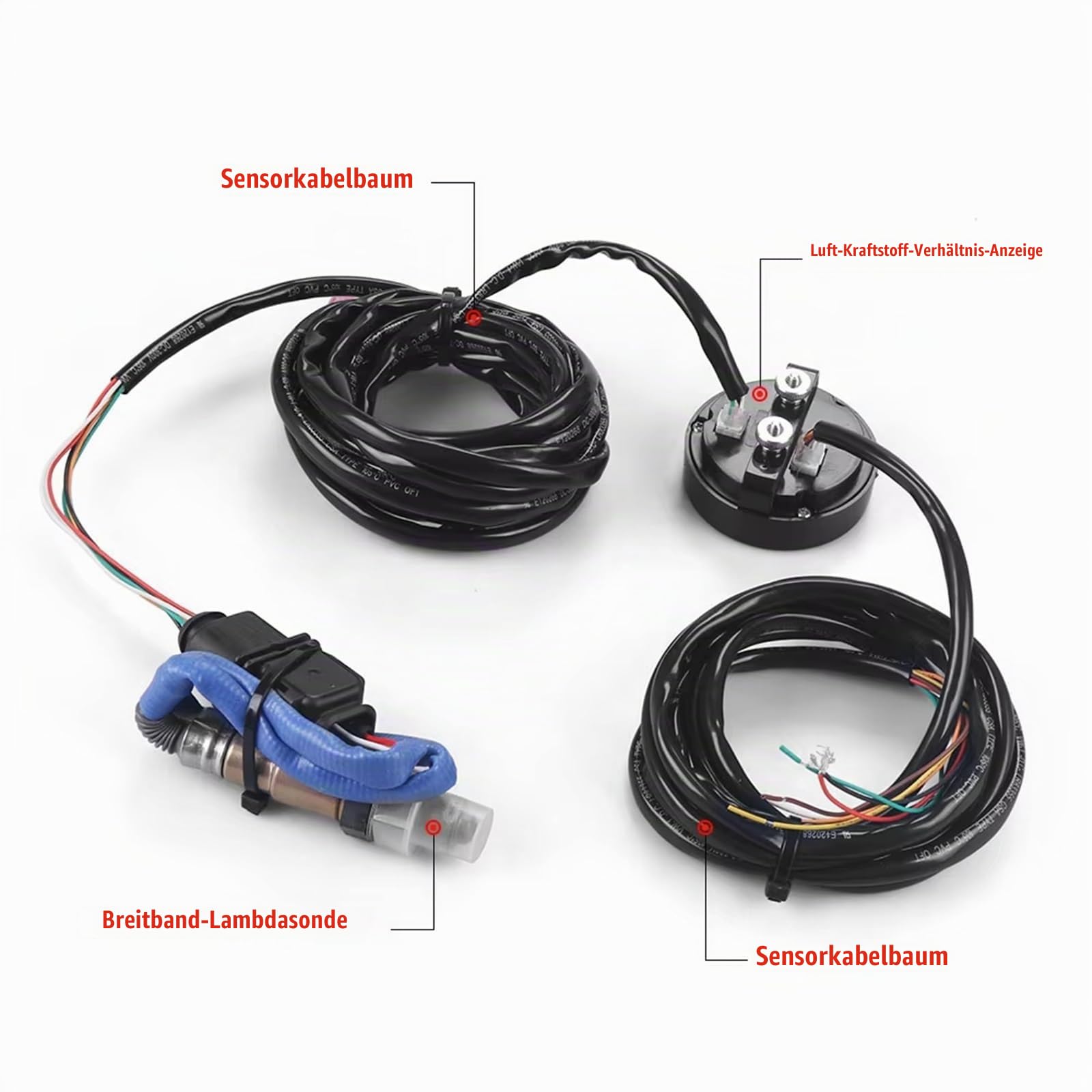 Lamdasonde Sauerstoffsensor AFR-Sensor-Controller-Messgerät 30-0300 X-Serie Breitband-O2-Luft-Kraftstoff-Verhältnis-Messgerät-Kit LSU 4.9 0258017025 Sauerstoffsensoren