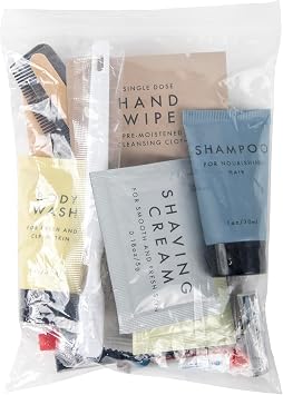 Individually Wrapped Personal Travel Hygiene Kits for Homeless, 24 Piece Set Backpack Camping Hygiene Kit Essentials