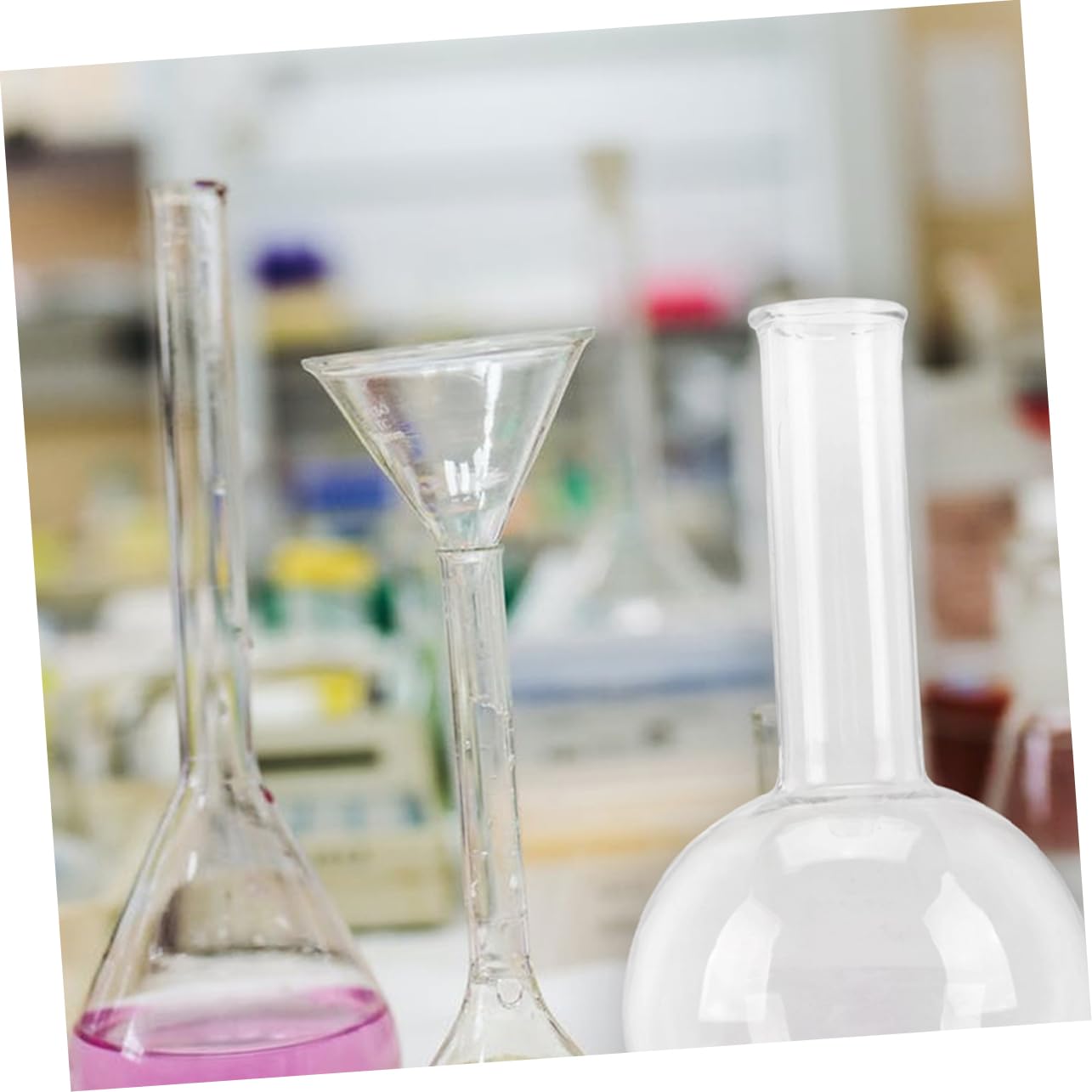 MAGICLULU Rundkolben als Laborkolben 3 Stück mit 250ml Volumen aus Glas Gleichmäßiger Wandstärke und Transparentem Design für Chemie und Bildungsanwendungen