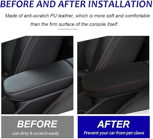 Miniatura 8 de DEYTOP Funda de consola central para Chevy Trax 2024, accesorios para reposabrazos de automóvil para Chevy Trax, protector de reposabrazos de cuero