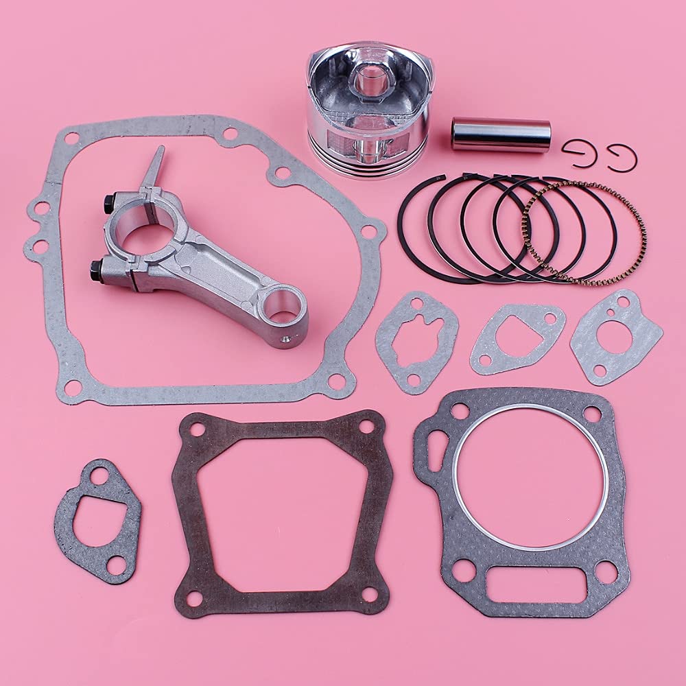 [Accesorios de herramientas] Kit de junta completa de anillo de pistón de 68mm de biela Compatible con Honda GX160 5.5HP GX 160 Motor cortacésped pieza de repuesto