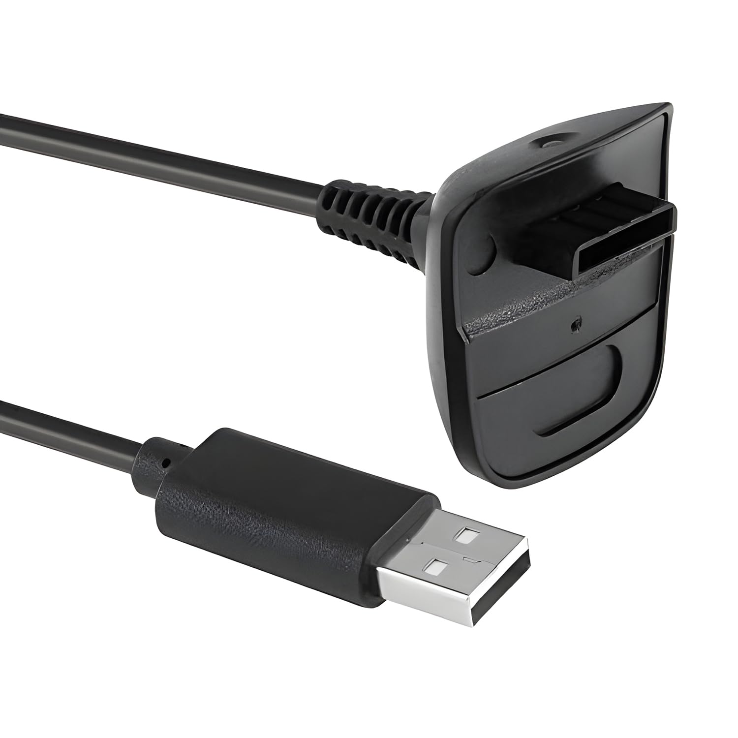 QUMOX Paquete de 2 Cables de Carga de 1,5 m para Xbox 360, Controlador inalámbrico Cable de Carga USB Compatible con Controladores de Juegos inalámbricos Microsoft Xbox360 / Xbox 360 Slim