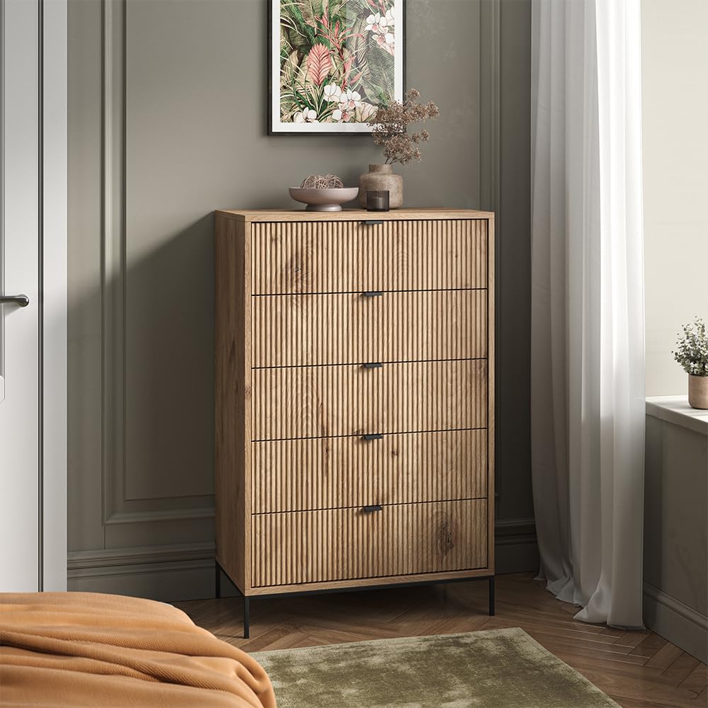 Vicco Cassettiera Eliza, Quercia vichinga, 76 x 120 cm