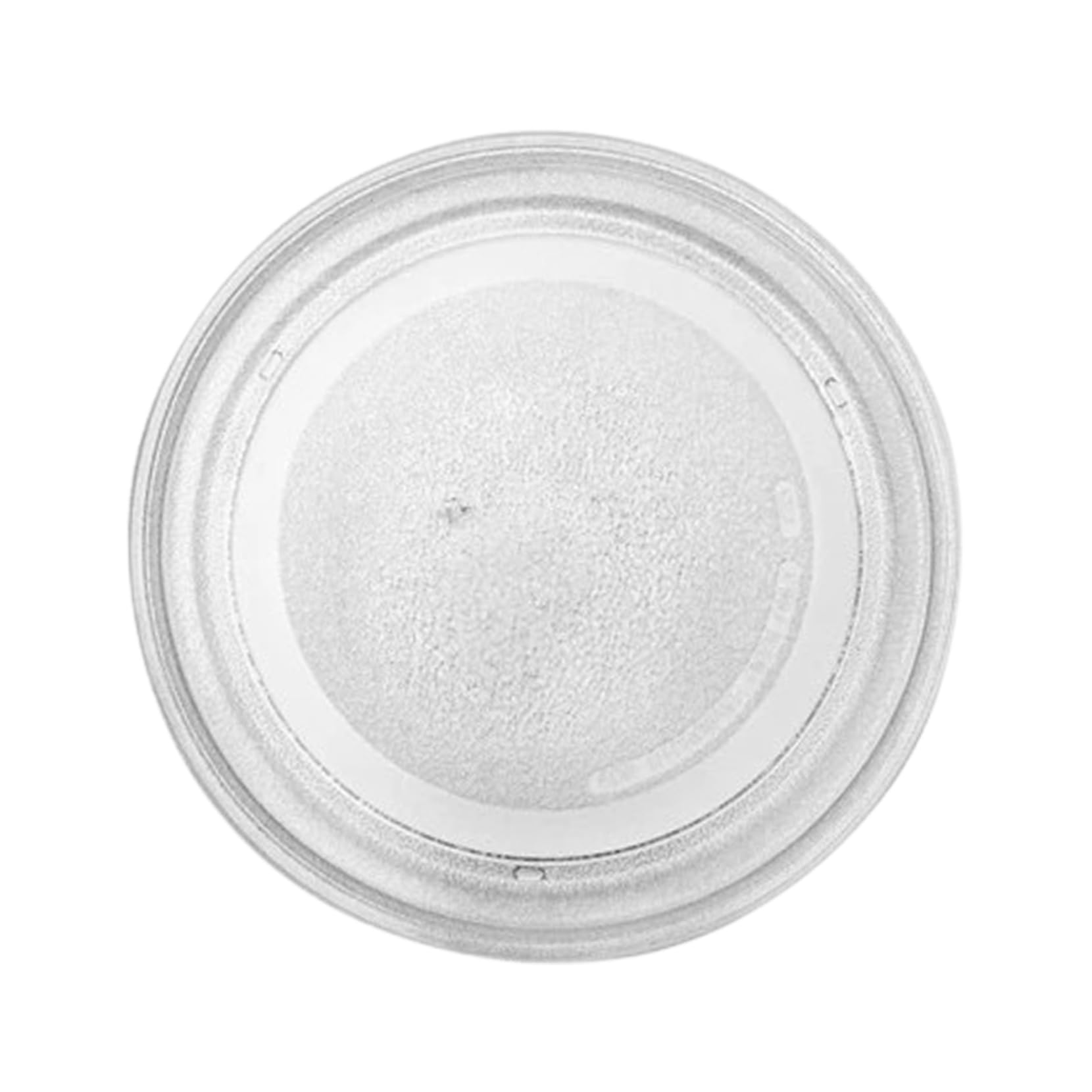 BEAHING Microwave Plate Replacement Universal-Fit 9.6 Inch Turntable Glass Microwave Tray with 3 Arm Turntable Ring for 17-25L