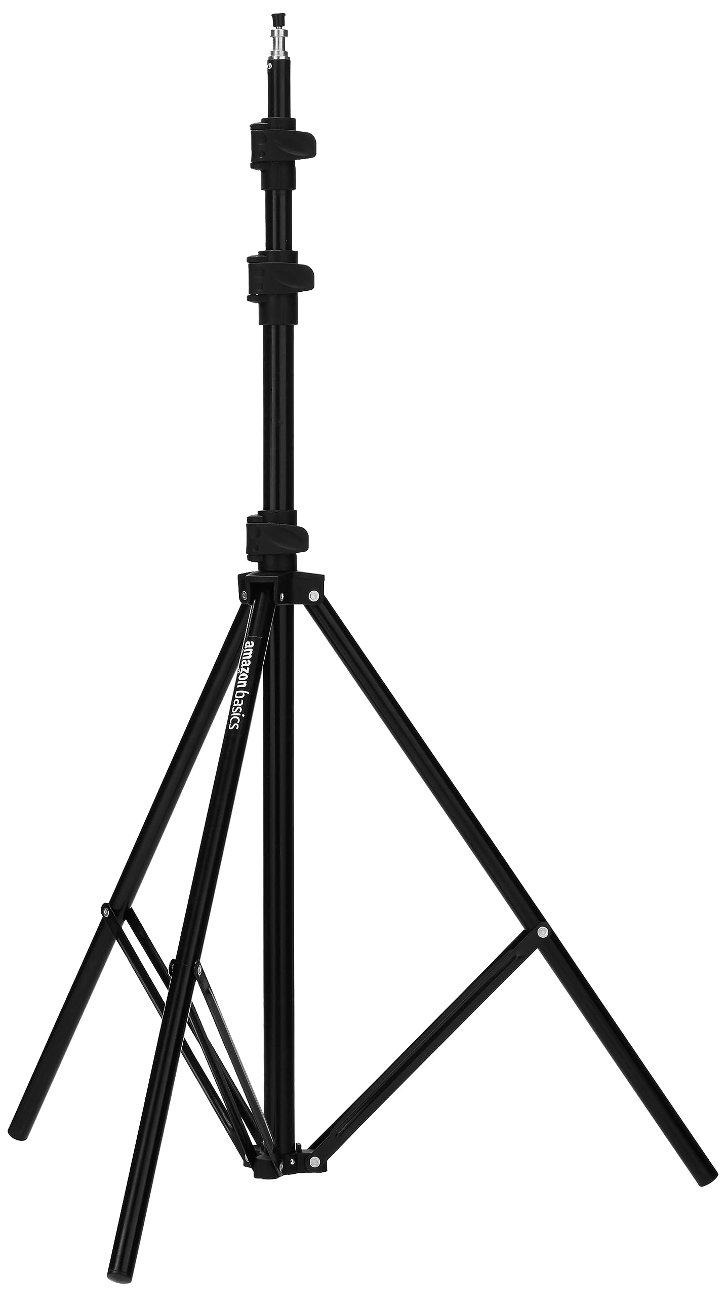 Amazon Basics Heavy 9 feet Portable Tripod Light Stand for Ring Light, Reflector, Diffuser and Studio Photography (Black)