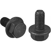 TA-VIGOR 10Pcs M8 x 16mm Hex Flange Bolts, 10.9 Grade Carbon Steel Hex Head Screws, Flanged Hexagon Bolts for Construction, Machine Tools, and DIY Projects Black