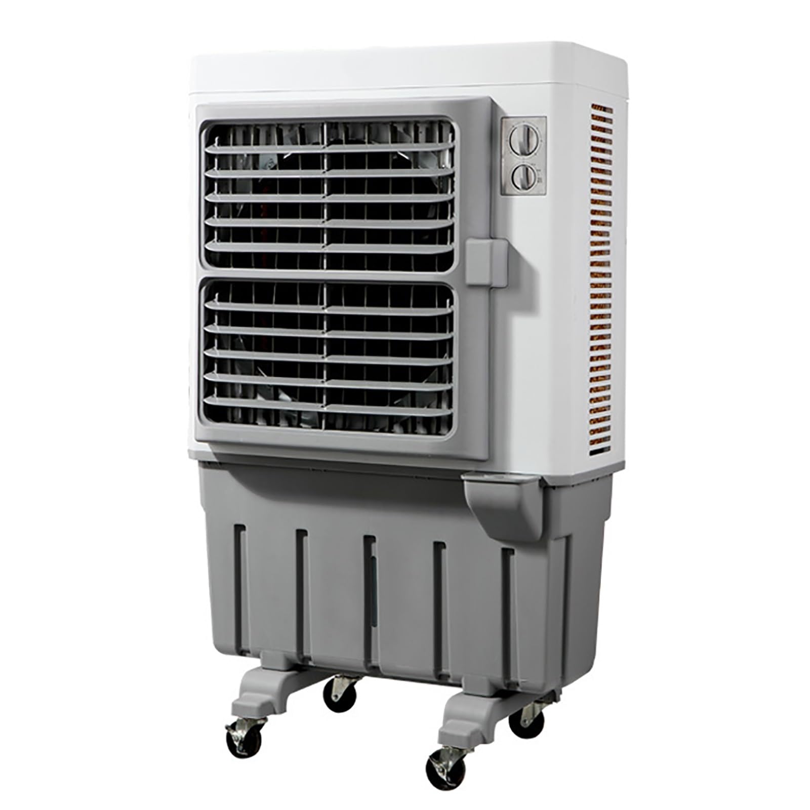 Genérico Ventilador Enfriador de Aire evaporativo portátil con depósito de Agua de 120 L, 3 velocidades, Ruedas universales para Uso en Interiores y Exteriores o en Garaje.