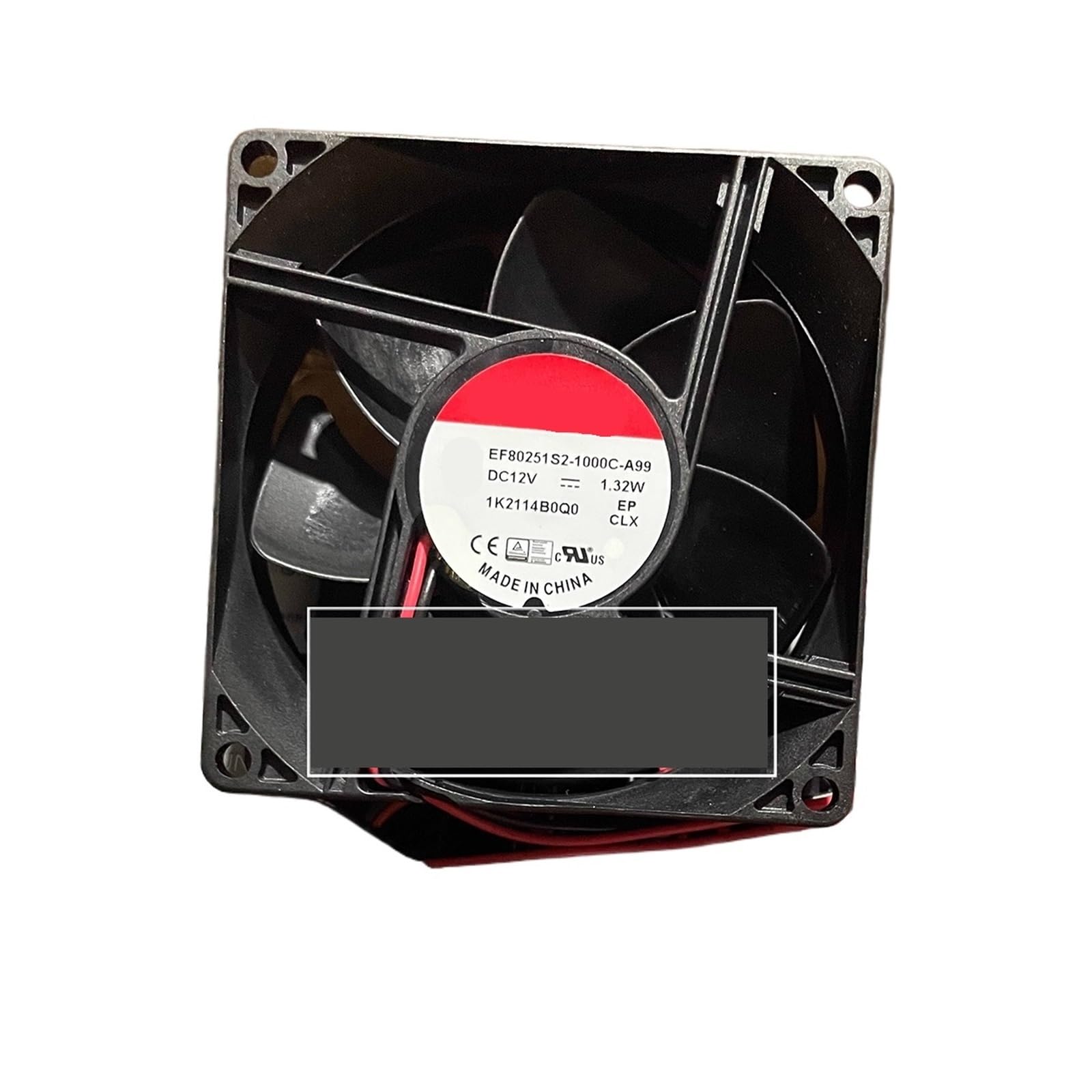 TYHUJKKL EF80251S2-1000C-A99 8025 12V 1.32W two-wire cooling fan