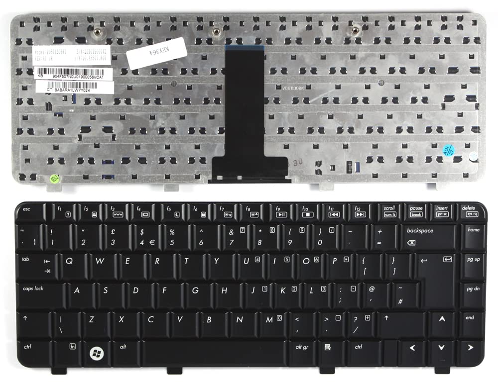 Clavier PC portable pour HP Pavilion DV2200 CTO réparation clavier bloqué noir brillant - 2