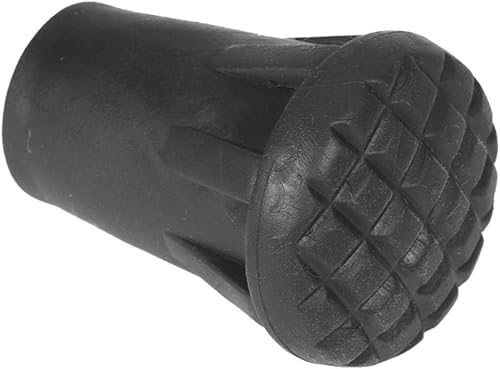 Miniatura 7 de Bastón de senderismo negro 6 uds. Senderismo Trekking bastones de goma Alpenstock cabeza para camping Montain End Tip