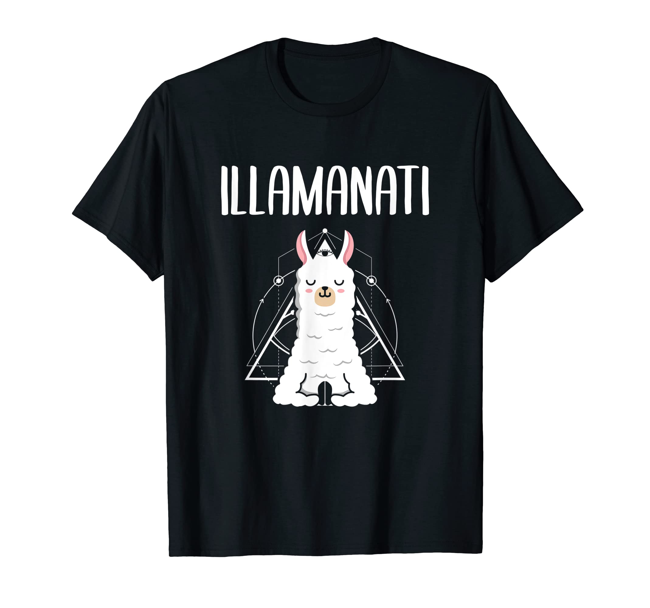 Illamanati Lama Illuminati Freimaurer GeschenkeIllamanati Illuminati NWO Llama Alpaca Gift T-Shirt