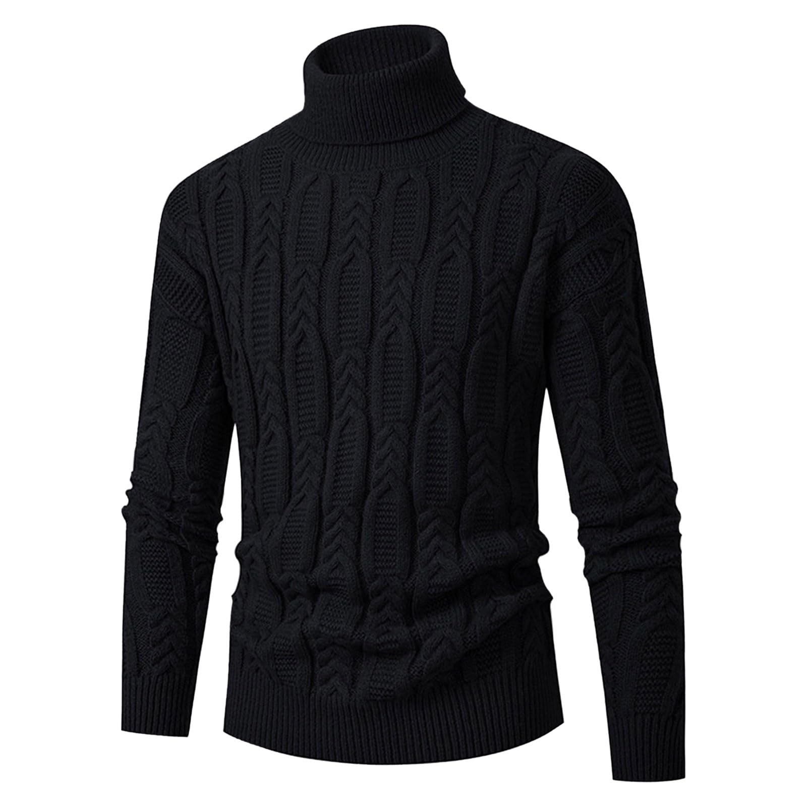 Homme léger T-Shirt Thermique - Maillot De Corps Thermique Hiver Homme Polaire Tee Shirt Pull à Col Roulé/Sweat Automne-Hiver Manches Longues Sweat Homme Chaud Hauts d'hiver pour Hommes