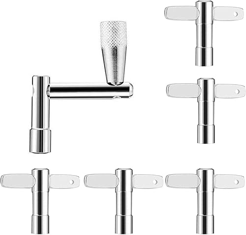 Vista 19 de EastRock Drum Keys - Paquete de 3 llaves de afinación de tambor con tecla de velocidad de movimiento estándar continuo, afinador universal de llave