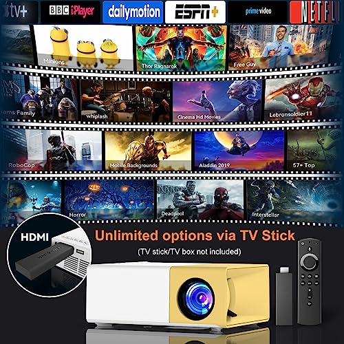 image for zemeollo Mini Projector Portable 1080P Full HD Supported, 5G WiFi Vide