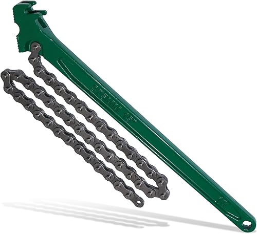 Dazakoot Llave de cadena resistente, llave de filtro de aceite de trinquete de 15 pulgadas para semircamiĂłn, llave de cadena ajustable para Dazakoot Llave de cadena resistente, llave de filtro de aceite de trinquete de 15 pulgadas para semircamiĂłn, llave de cadena ajustable para