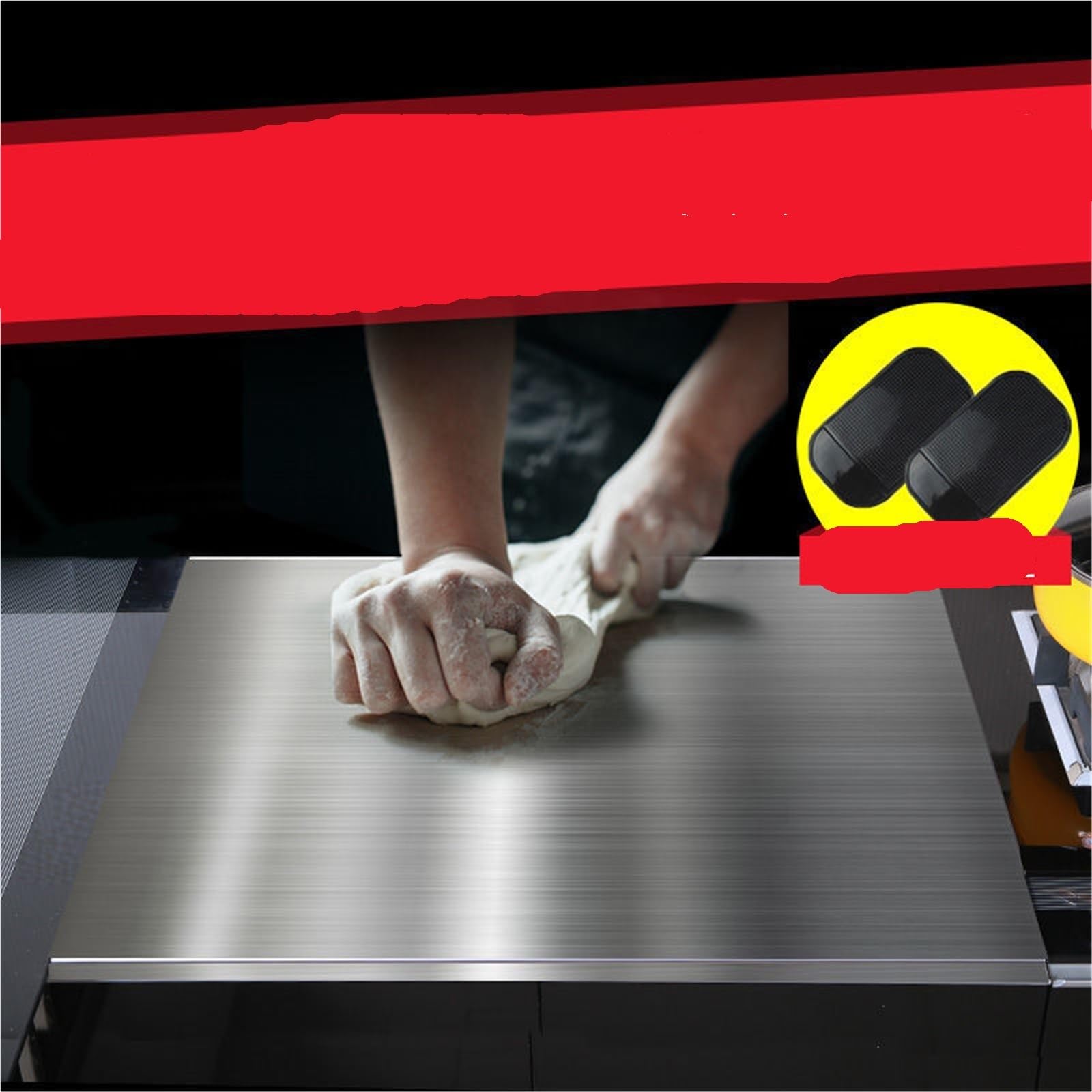 Tabla De Cortar Acero Inoxidable Tabla de cortar acero inoxidable 304: for cocina, que sirve como panel for amasar, enrollar y hornear(60 60cm,1.5mm thikness)