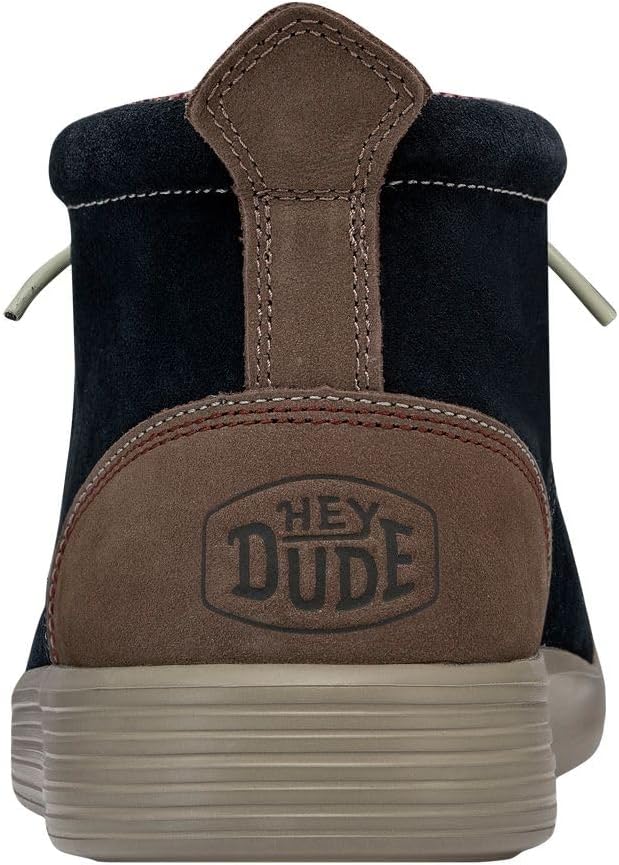 Hey Dude Jo - Desert Boots Men - Lightweight - Natural Wool Lined - Slip On Boots - Memory Foam Insole