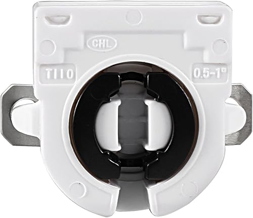 Miniatura 2 de uxcell 6 unids T8 soporte de luz fluorescente G13 base no derivada lámpara zócalo AC 500 V 2A para tubo fluorescente LED