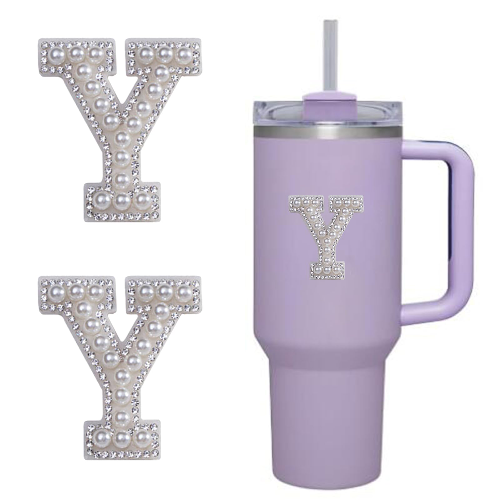Pegatinas de letras para taza Stanley, perfectas para identificar tu termo y cartera