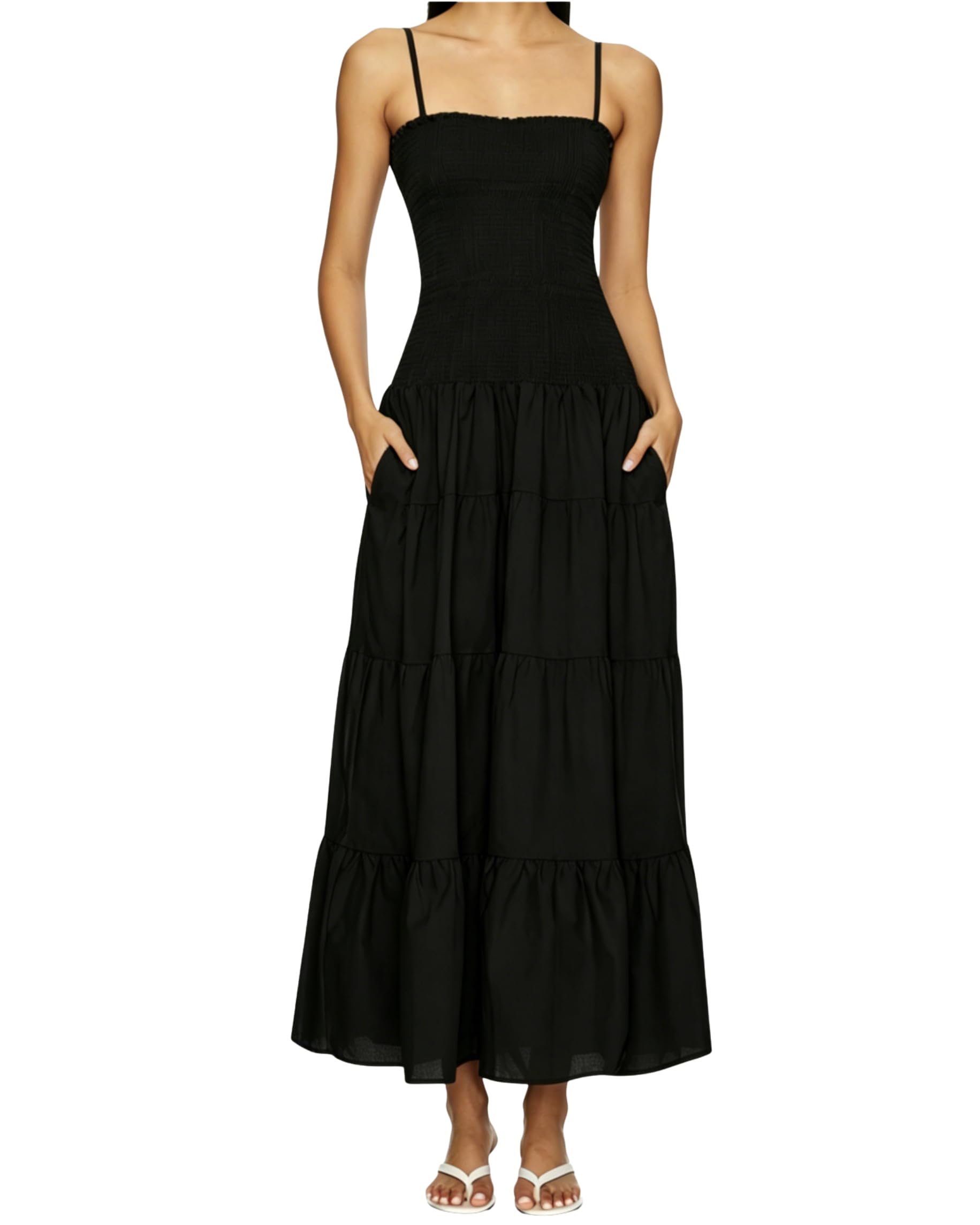 Photo 1 of Tsher Women's Summer Maxi Dress Black Small