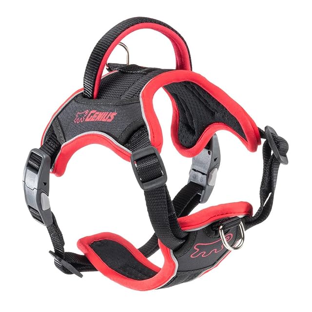 Ferplast Arnés Perro Antitirones Antiescape, Asa Reforzada, Small, Rojo