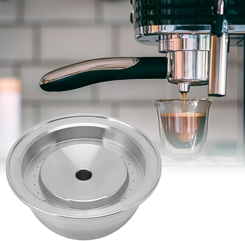 Miniatura 7 de Cápsula de café reutilizable para Vertuoplus Plus Vertuoline GCA1 Delonghi ENV 135, 2.3 x 2.3 x 1.2 pulgadas, cápsula de café recargable de acero