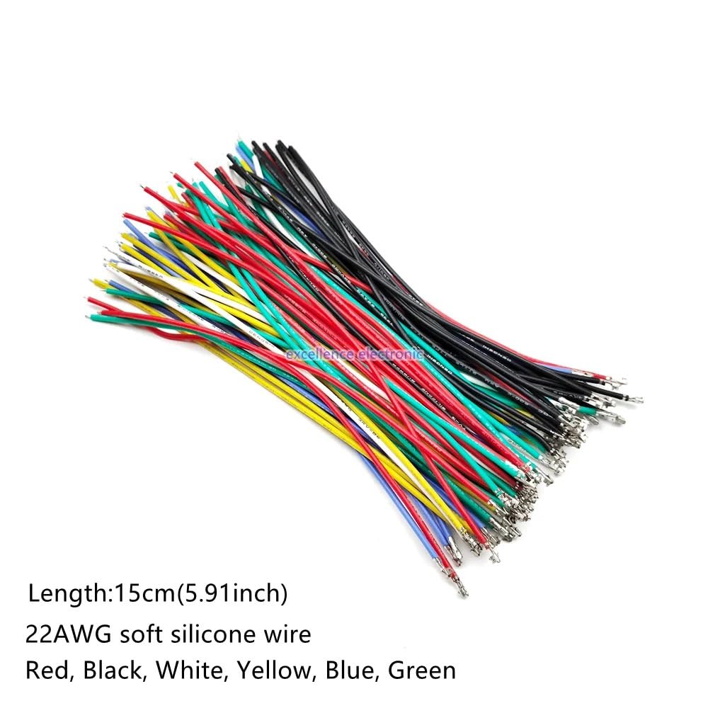 fengpeng XH 2.54mm Connector Socket Kit with Pre-Crimped Silicone Wire 2/3/4/5/6 Pin Housing Adapter Cable Male Female