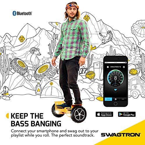 Swagtron T6 Off-Road Hoverboard - First In The World To Handle Over 380 Lbs thumb #3
